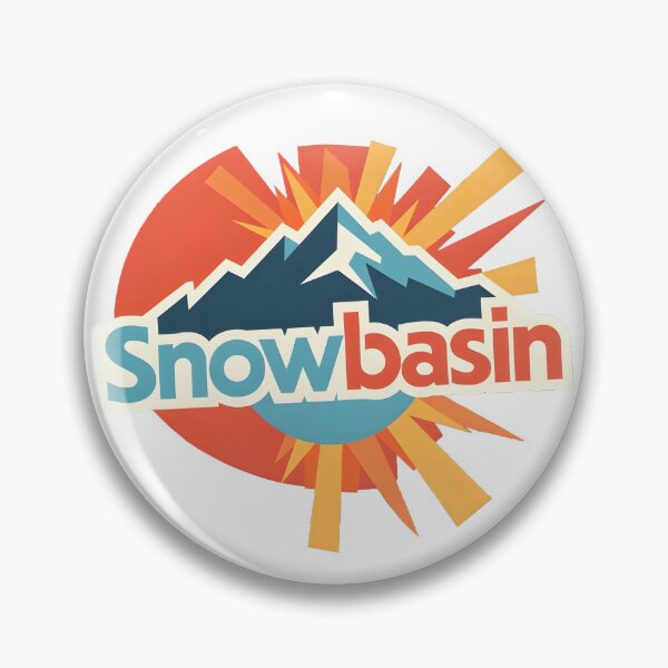Item preview, Snowbasin Inspired Ski Resort – Retro Mountain Sunburst Design designed and sold by tokyojeff.