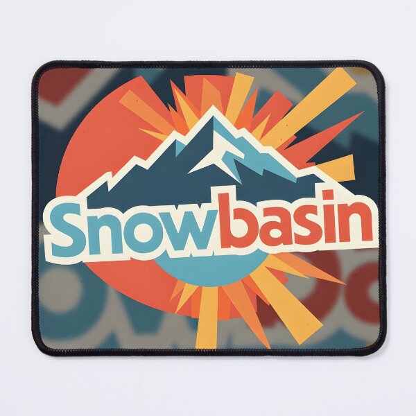 Item preview, Snowbasin Inspired Ski Resort – Retro Mountain Sunburst Design designed and sold by tokyojeff.