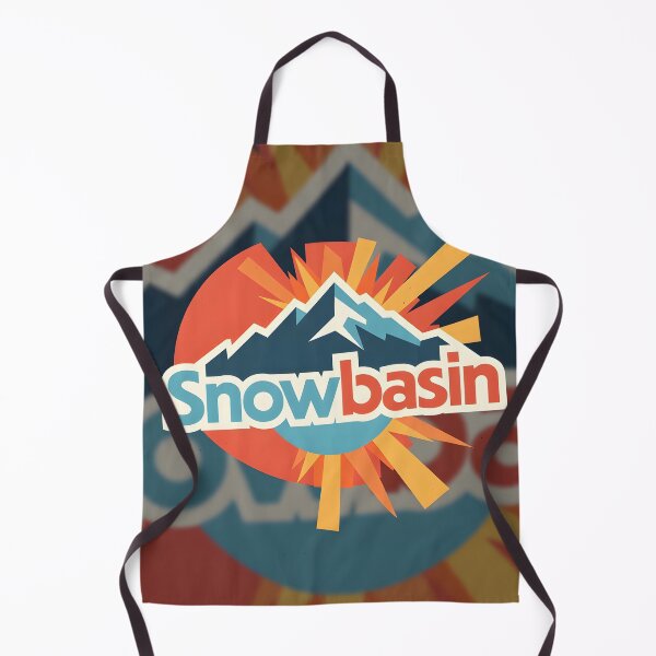 Item preview, Snowbasin Inspired Ski Resort – Retro Mountain Sunburst Design designed and sold by tokyojeff.