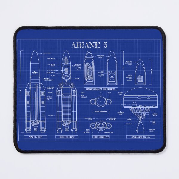 Item preview, Ariane 5 Rocket (Blueprint) designed and sold by BGALAXY.