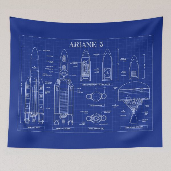 Item preview, Ariane 5 Rocket (Blueprint) designed and sold by BGALAXY.