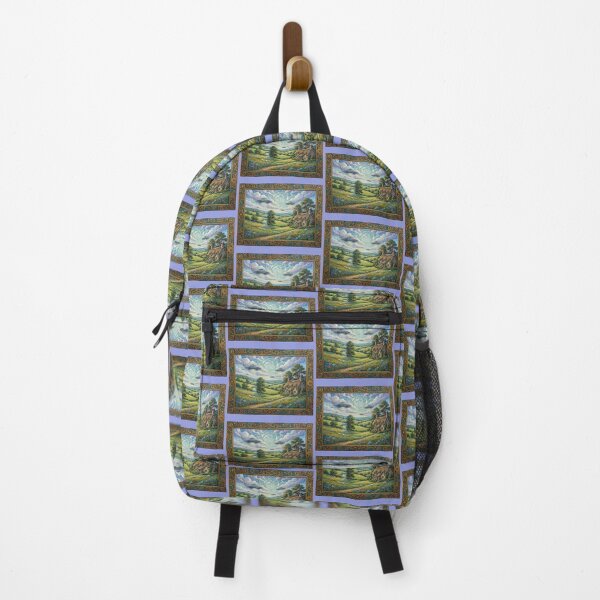 Item preview, Cottagecore Invasion - pastoral scene with UFOs designed and sold by Fruit-Fletcher.