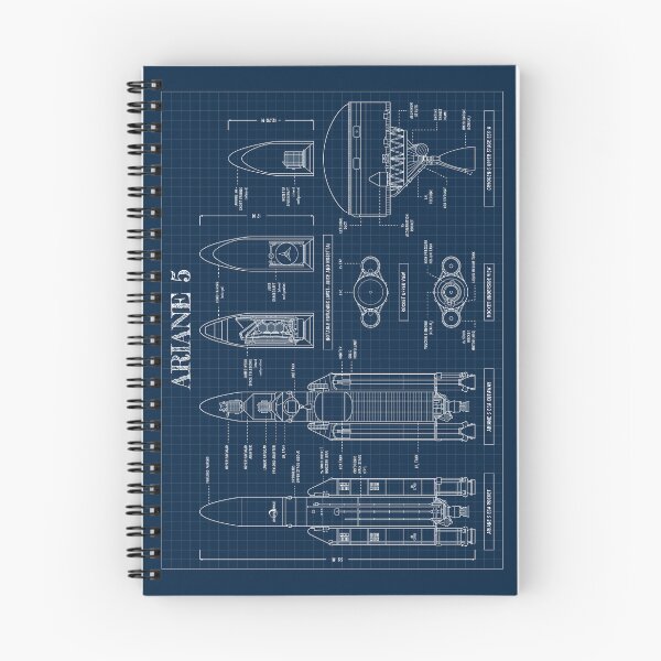 Item preview, Ariane 5 Rocket (Navy Blueprint) designed and sold by BGALAXY.