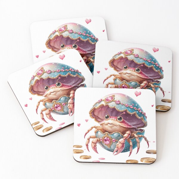Item preview, Cute Crab in Jeweled Easter Egg with Gold Coins designed and sold by AQUILAKREO.