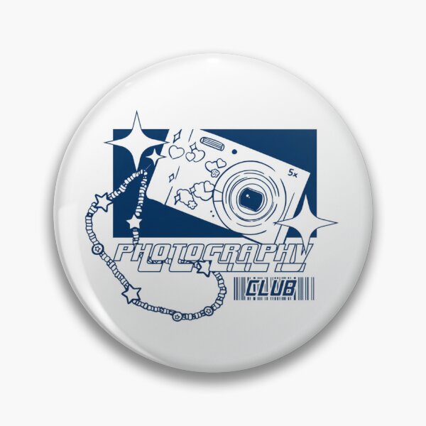 Item preview, Photography Club Camera Hearts Stars Aesthetic Design designed and sold by Oniyasha.