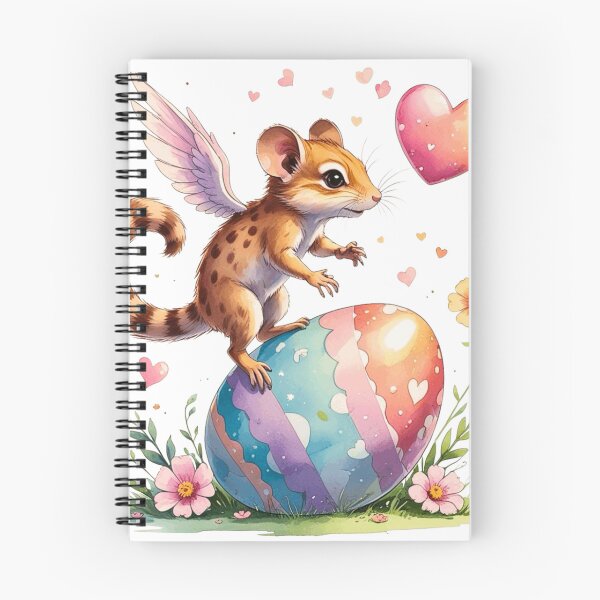 Item preview, Cute Winged Jerboa on Easter Egg Watercolor designed and sold by AQUILAKREO.