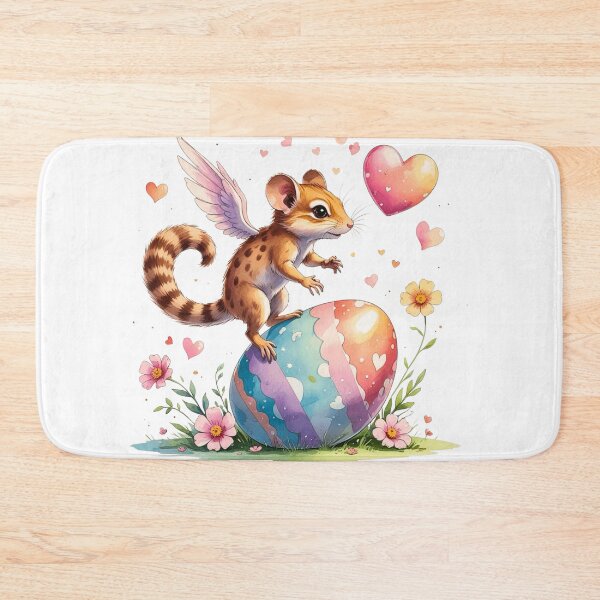 Item preview, Cute Winged Jerboa on Easter Egg Watercolor designed and sold by AQUILAKREO.