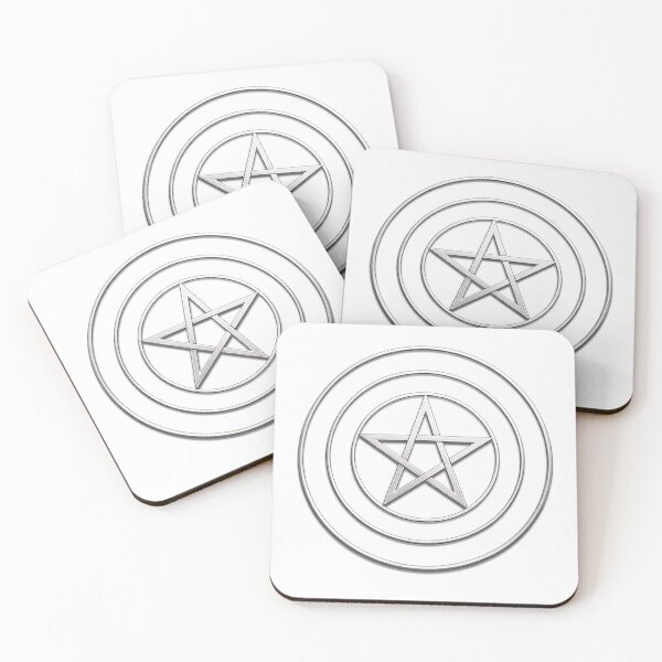 Item preview, Ovate Symbol of the Three Circles and the Pentagram - Version 2 designed and sold by Roland Keates aka Lost Histories .