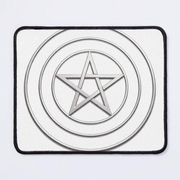 Item preview, Ovate Symbol of the Three Circles and the Pentagram - Version 2 designed and sold by Roland Keates aka Lost Histories .