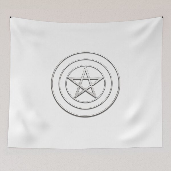 Item preview, Ovate Symbol of the Three Circles and the Pentagram - Version 2 designed and sold by Roland Keates aka Lost Histories .