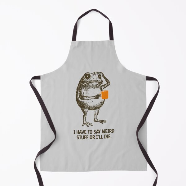 Item preview, I Have to Say Weird Stuff Or I'll Die Frog Drinking Coffee Shirt Weird Friend Gift Sarcastic Humor Shirt designed and sold by LessIsLoud.