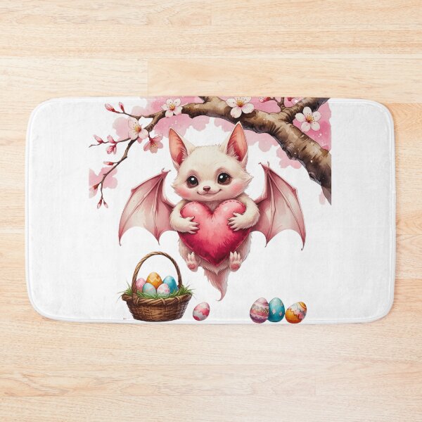 Item preview, Adorable Sakura Bat Valentine & Easter Spring Art designed and sold by AQUILAKREO.