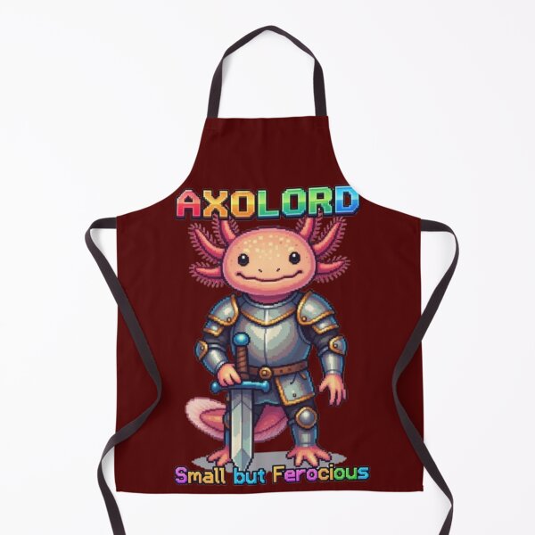 Item preview, Axolord - Small but Ferocious Pixel Axolotl Knight designed and sold by Syrupulse.