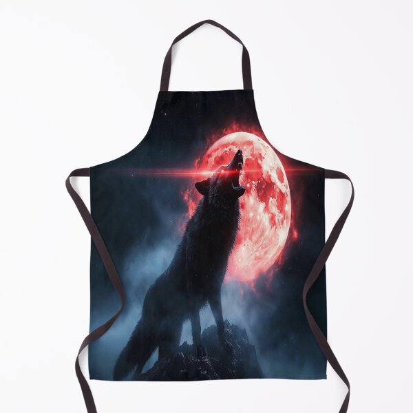 Aperçu de l'œuvre Cri du loup de la lune écarlate créée et vendue par NovaDigitalArt45.