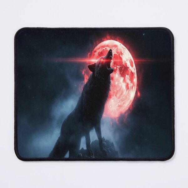 Item preview, Scarlet Moon Wolf Cry designed and sold by NovaDigitalArt45.