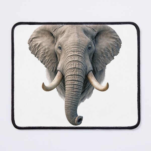 Item preview, Majestic Elephant Headshot - Powerful African Wildlife Art designed and sold by Clavivs.