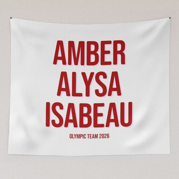 Item preview, Amber Glenn, Alysa Liu and Isabeau Levito: our favorite Olympic trio designed and sold by stationarylift.