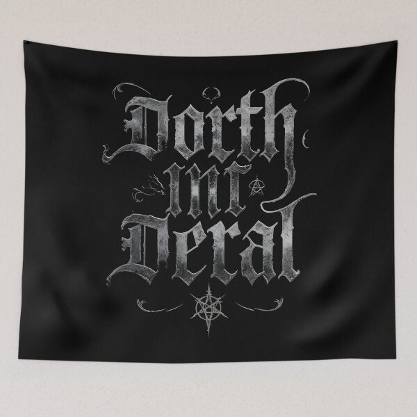 Item preview, Gothic Black Typography Art – Medieval Occult Lettering Design designed and sold by Uglyandcute.
