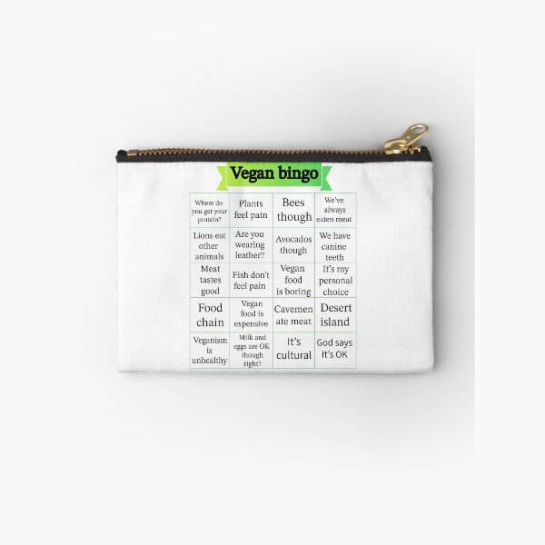 Item preview, Vegan bingo excuses carnists make to not go vegan designed and sold by Thought2reality.