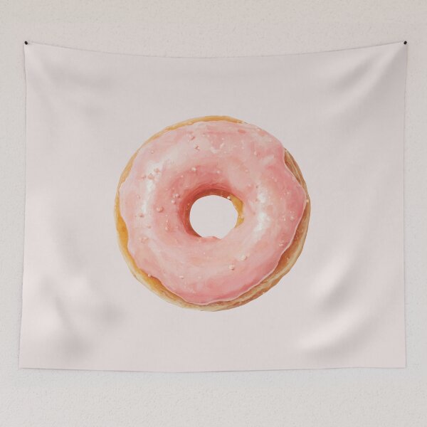 Item preview, Strawberry Glazed Doughnut designed and sold by Violet Peonies.