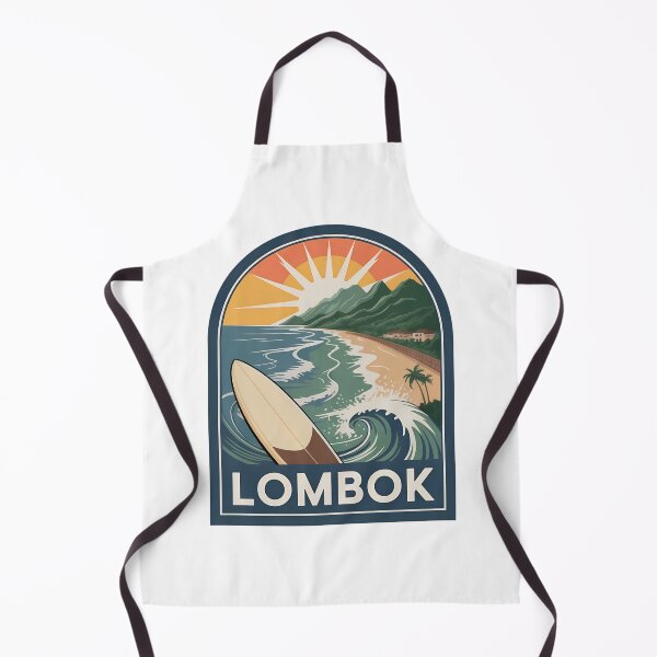 Item preview, Lombok Coastal Travel | Tropical Surf Beach Illustration designed and sold by VividOrganica.
