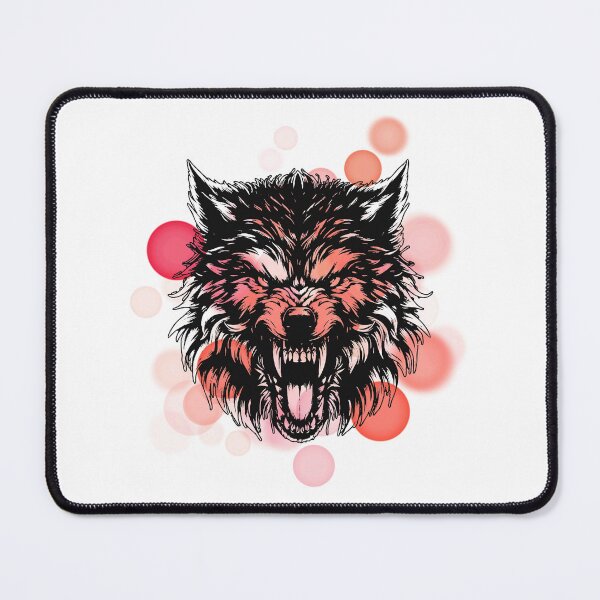 Item preview, Wolf Showing Teeth – Animal Illustration designed and sold by iamKRUK.