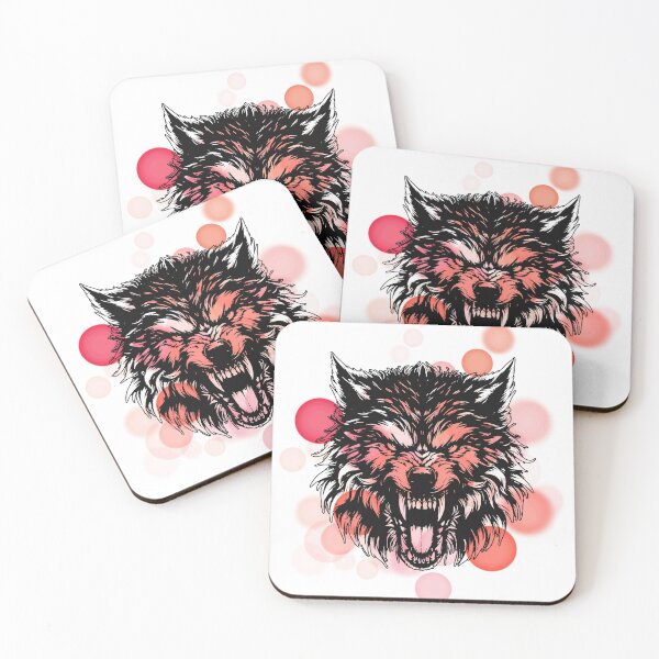 Item preview, Wolf Showing Teeth – Animal Illustration designed and sold by iamKRUK.