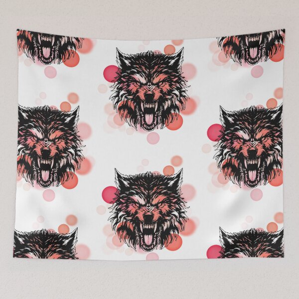 Item preview, Wolf Showing Teeth – Animal Illustration designed and sold by iamKRUK.