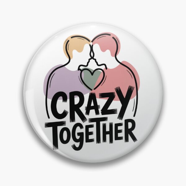 Item preview, Crazy Together – Romantic Abstract Couple Design designed and sold by RedWhiteTees.
