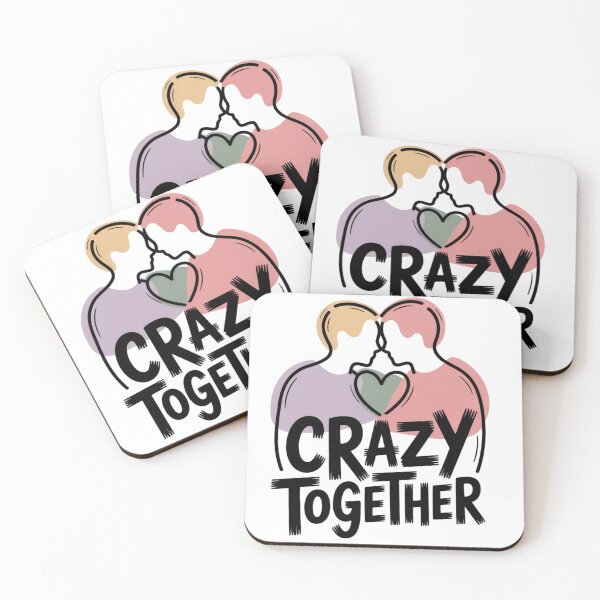 Item preview, Crazy Together – Romantic Abstract Couple Design designed and sold by RedWhiteTees.