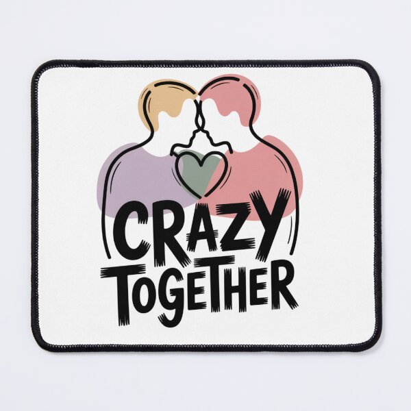 Item preview, Crazy Together – Romantic Abstract Couple Design designed and sold by RedWhiteTees.