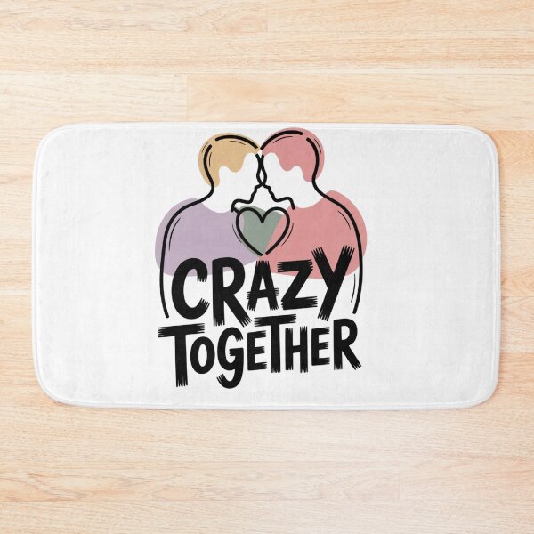 Item preview, Crazy Together – Romantic Abstract Couple Design designed and sold by RedWhiteTees.