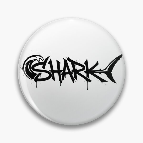 Item preview, Shark Logo – Bold Graffiti-Inspired Typography Design designed and sold by PixelVibe782.