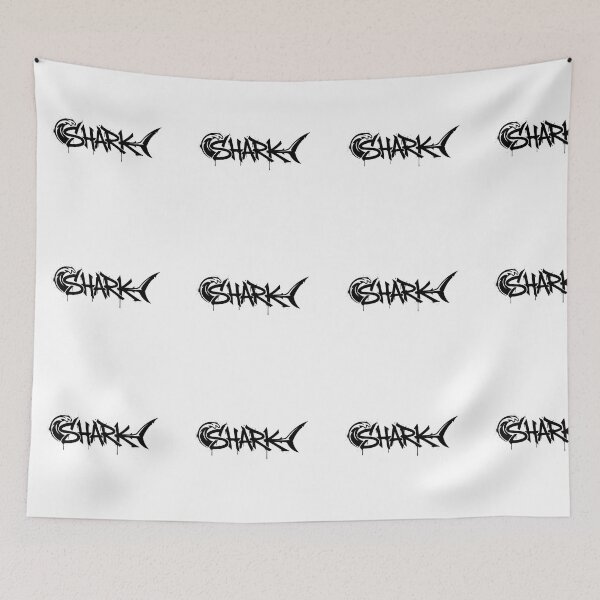 Item preview, Shark Logo – Bold Graffiti-Inspired Typography Design designed and sold by PixelVibe782.