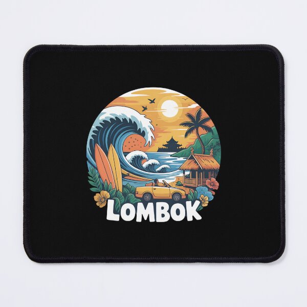 Item preview, Lombok Indonesia Sunset Surf | Tropical Travel Art designed and sold by VividOrganica.