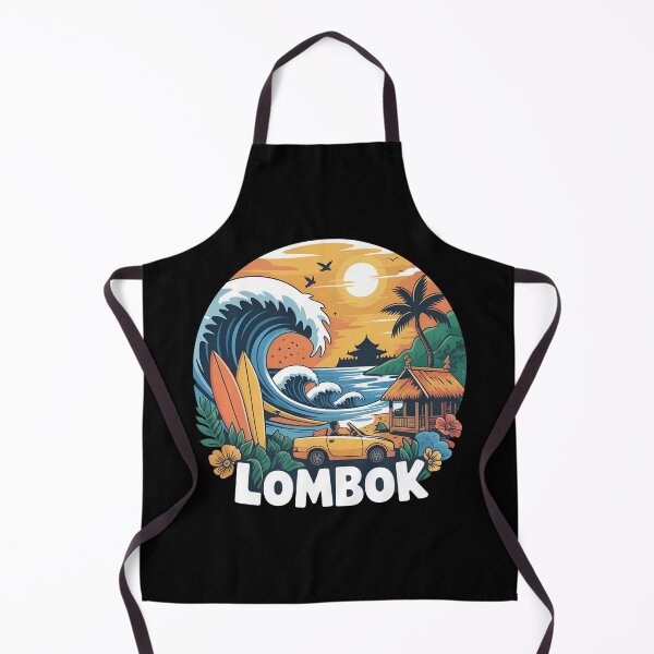 Item preview, Lombok Indonesia Sunset Surf | Tropical Travel Art designed and sold by VividOrganica.