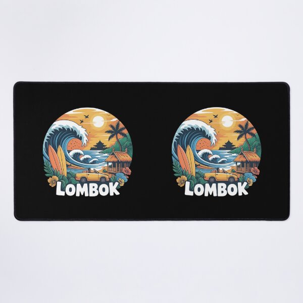 Item preview, Lombok Indonesia Sunset Surf | Tropical Travel Art designed and sold by VividOrganica.