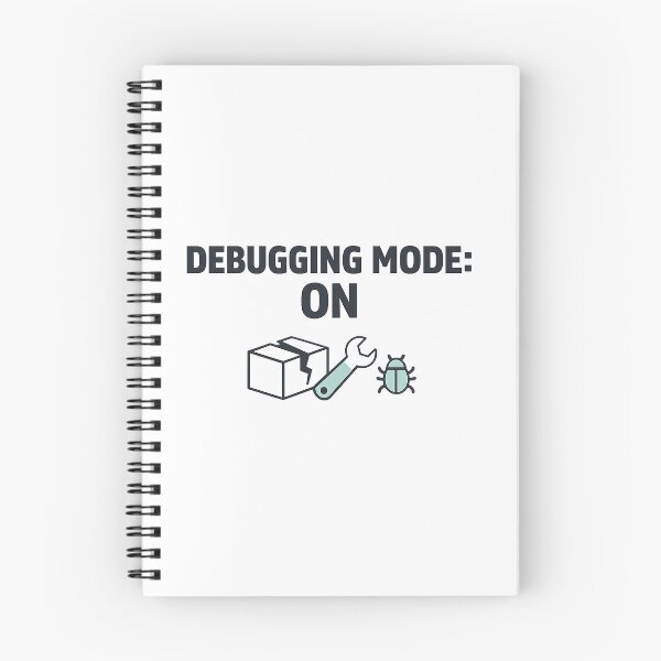 Item preview, Modo de depuración para desarrolladores de React activado: diseño de humor con código minimalista designed and sold by techy-rrr.