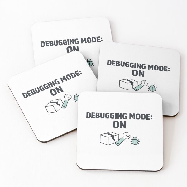 Item preview, React Developer Debugging Mode On – Minimal Code Humor Design designed and sold by techy-rrr.