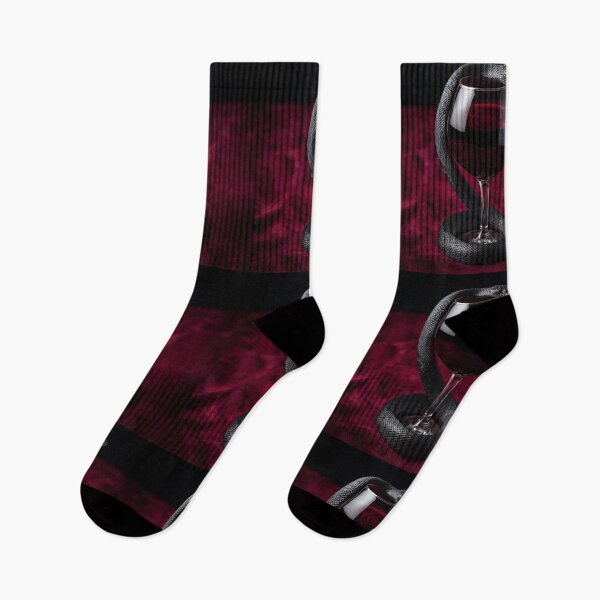 Item preview, Black Serpent & Red Wine – A Symbol of Temptation and Power designed and sold by PixelVibe782.