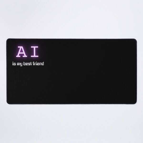 Item preview, AI is my best friend (Neon Purple) designed and sold by ProjectLui.