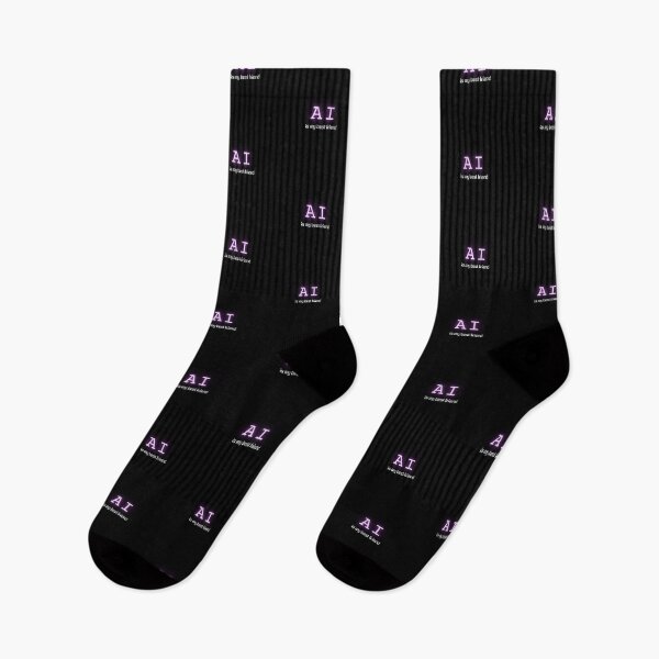 Item preview, AI is my best friend (Neon Purple) designed and sold by ProjectLui.