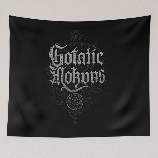Item preview, Gothic Black Typography Art – Medieval Occult Lettering Design designed and sold by Uglyandcute.