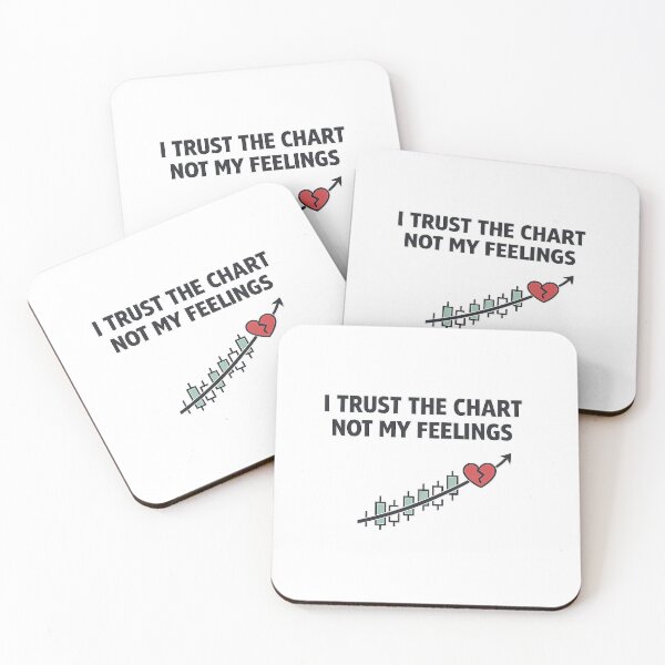 Item preview, I Trust the Chart Not My Feelings – Minimal Trader Humor Design designed and sold by techy-rrr.