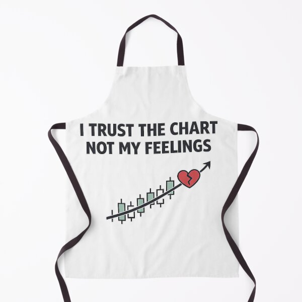 Item preview, I Trust the Chart Not My Feelings – Minimal Trader Humor Design designed and sold by techy-rrr.