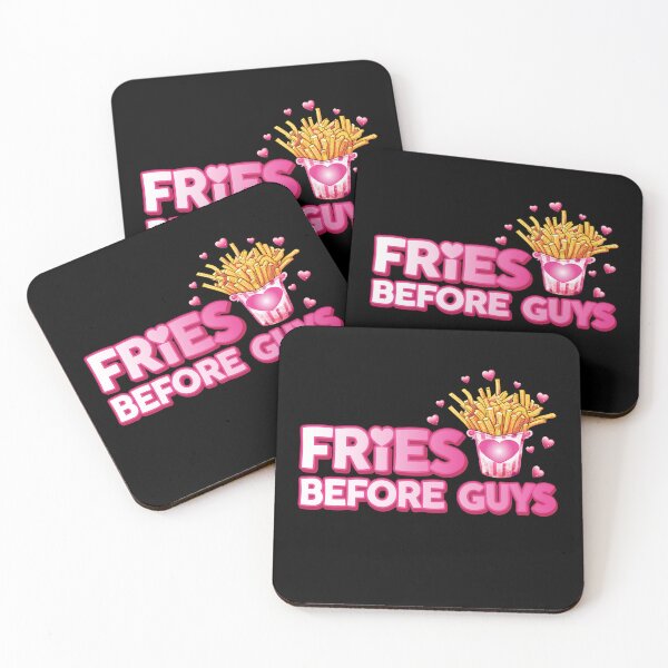 Item preview, Fries Before Guys - The Ultimate Anti-Valentine's Day Statement Tee designed and sold by HGstudioDesign.
