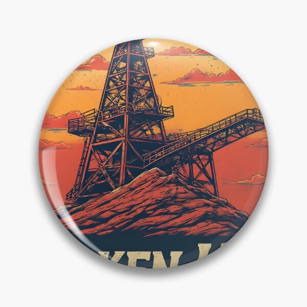 Item preview, Vintage Broken Hill Australia Travel Poster - Silver City Mining Art Print designed and sold by Ink & Co.