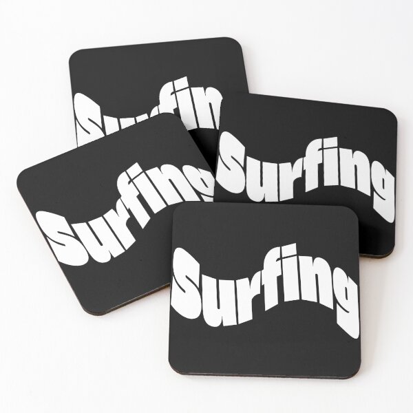 Item preview, Surfing Font Wave Warped | Minimal, White, Ocean, Surf designed and sold by QShore.