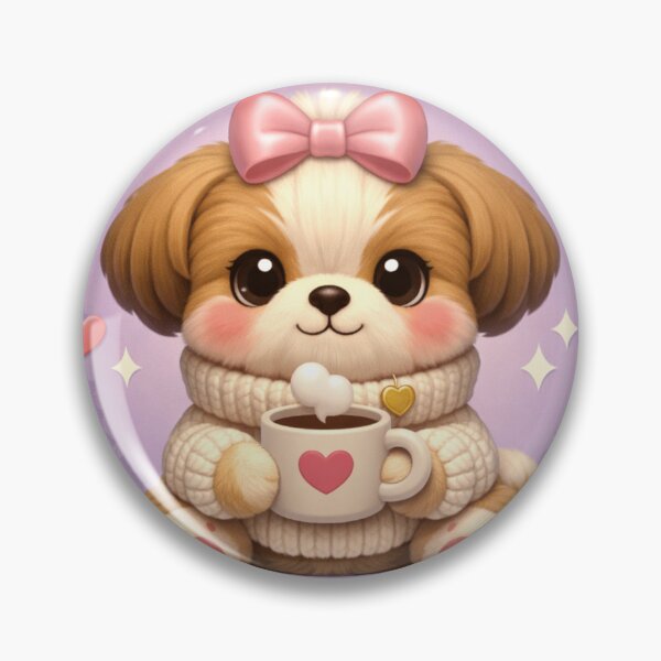 Item preview, Shih Tzu Snuggle Club – Cozy Bow Shih Tzu Mom Winter Tee designed and sold by dogmomtees.
