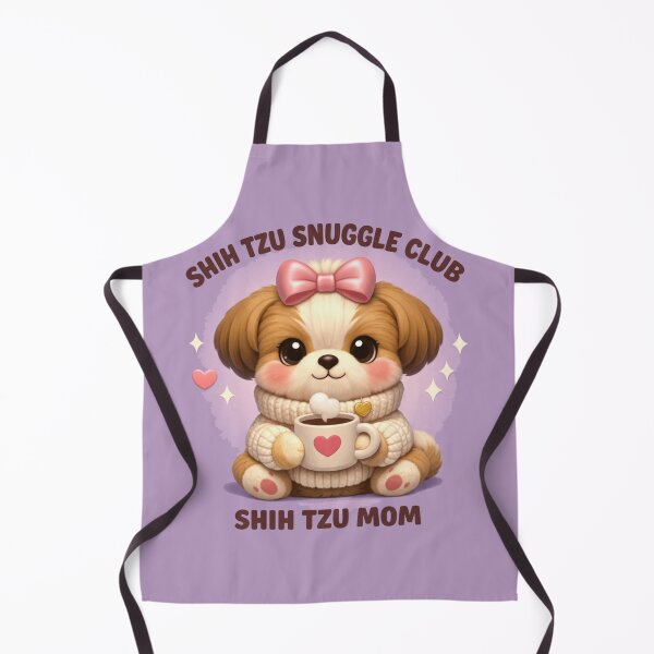 Item preview, Shih Tzu Snuggle Club – Cozy Bow Shih Tzu Mom Winter Tee designed and sold by dogmomtees.